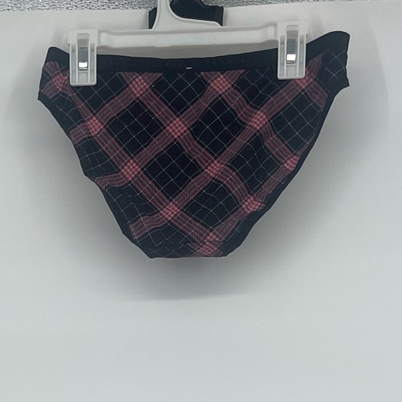 Victoria’s Secret net pink black plaid panties - Picture 2 of 6